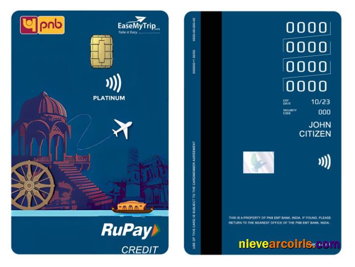 India PNB EMT Bank RuPay platinum credit vertical card